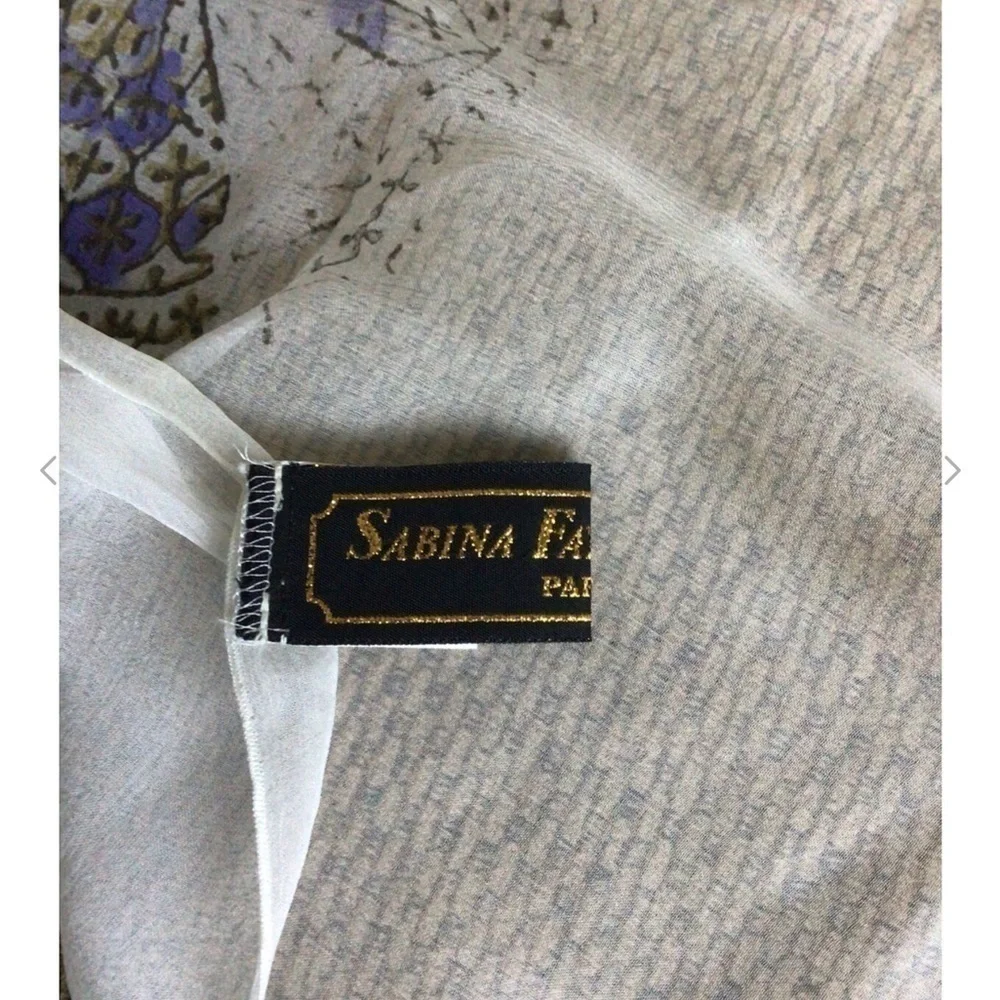 Sabina Fay Braxton large silk scarf